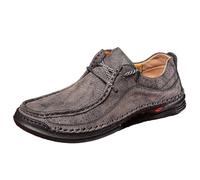 Generisch Categori del prodotto: scarpe da uomo per il tempo libero, comode pantofole in pelle per tutti i giorni, suole traspiranti, suola piatta, sneaker alla moda per l'uso quotidiano, grigio., 40