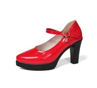 Generisch Categoria di prodotto da donna: scarpe eleganti con tacco per feste, moda da sposa, tempo libero, scarpe ispirate al costume tradizionale con comodo tacco a blocco, vestibilità regolabile
