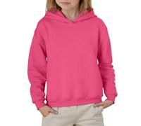 Generisch Categoria di prodotto: felpe con cappuccio e felpe - Pullover casual in pile per adolescenti, a maniche lunghe, tinta unita, comodo compagno per tutti i giorni, senza plastica, rosa intenso
