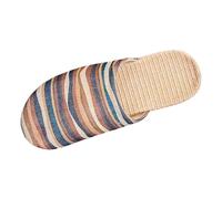 Generisch Categoria di prodotto: pantofole da uomo - Titolo del prodotto: comode pantofole da spiaggia in cotone e lino, pantofole casual da uomo, suola antiscivolo, indossabili tutto l'anno, taglie