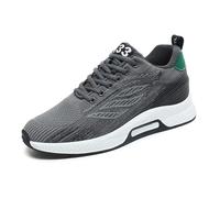 Generisch Categoria di prodotto: scarpe da uomo - Sneaker da uomo con rete traspirante, comode scarpe con lacci con tacco nascosto, sportive, ideali per tutti i giorni e il tempo libero, grigio., 41