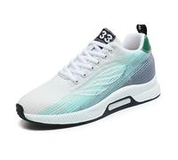 Generisch Categoria di prodotto: scarpe da uomo - Sneaker da uomo con rete traspirante, comode scarpe con lacci con tacco nascosto, sportive, ideali per tutti i giorni e il tempo libero, bianco, 37 EU