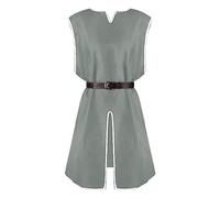 Generisch Cavaliere tunica da uomo medievale costume da cavaliere del tempio LARP cosplay pirata magliette rinascimentali in pizzo