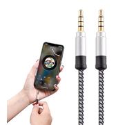 Generisch Cavo AUX per auto | 1,5 M 3 M 3,5 Mm Cavo AUX in nylon intrecciato | Audio Hi-Fi, Adattatore di ingresso audio AUX maschio a maschio Cavo AUX per cuffie, impianti stereo auto e home theater