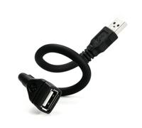 Generisch Cavo di prolunga di accesso per porta USB, 30 cm, flessibile | Design maschile e femminile per una scrivania più pulita
