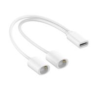 Generisch Cavo di ricarica per Smart Glasses 2 con doppio connettore magnetico, cavo di ricarica con chip di sicurezza intelligente, cavo diviso lungo 22 cm