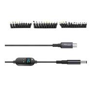 Generisch Cavo di scatto, Cavo di Tensione Regolabile, Adattatore Da Tipo C A DC Con Tensione Regolabile, Per Laptop Striscia LED Camera Router Ventilatore Lanterna Proiettore Monitor