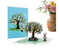 Generisch Celebration Gift - Carta 3D Greeting Card 21 x 16 cm | Easter Bunny & Egg Keepsake Heartfelt Paper Card for Family, Friends, Wife, Husband, Mother, Father, Teachers - Spring Celebration Gift