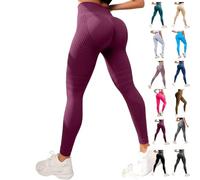 Generisch Cellumove Leggings 3D Cellumove, definisci la tua silhouette senza sforzo, per yoga, corsa e uso quotidiano, rosso vivo, S