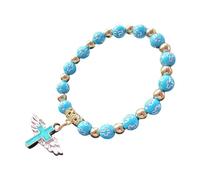 Generisch Cerchio Quarzo Coppia Mamma Uomo Anelli e Figlia/Battesimo Bautizo Recuerdos Evento Chiesa Petite Donne Bracciale Classico Anelli, Taglia unica, Plastica