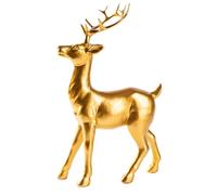 Generisch Cervo Figure Resina Natale - Renna In Piedi E Seduta, Accessori Per Partito Decorativi Per L'Ingresso Di Una Casa, Uno Studio O Un Ristorante