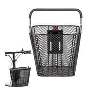 Generisch Cestino anteriore per bicicletta in metallo, resistente alle intemperie e supporto per manubrio, per strada, mountain bike e scooter | pendolari, campeggio, attività all'aperto e trasporto