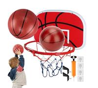 Generisch Cestino da basket indoor per bambini - Cestino regolabile con 2 palline, divertente giocattolo sportivo | Gioco al coperto per bambini, ragazzi, camera da , soggiorno, appartamento
