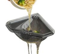 Generisch Cestino per alimenti per lavello - Drenaggio a magnetico, colino triangolare per lavello con design, cestino da cucina angolare e colino per dettagli, contenitore di raccolta dei