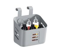 Generisch Cestino portaoggetti da doccia da appendere, secchio sgocciolante | Accessori da cucina per barattoli di spezie, aglio, liquido per lavare le mani
