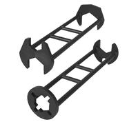 Generisch Chiave multifunzione per lavello, 2 pezzi, robusto set di attrezzi, chiavi per lavello, per cucina, bagno, WC, installazioni di tubi in spazi ristretti