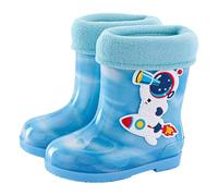 Generisch Children Shoes Rain Boots Children Rain Boots Boys And Girls Infant Rain Boots Water Rubber Shoes for Baby Boy, Celeste., 25.5 EU