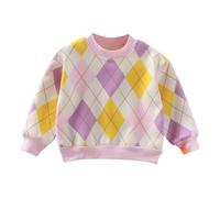 Generisch Children's Spring Autumn - Felpa invernale con scollo rotondo, confortevole, casual, alla moda, per adolescenti e ragazze, giallo., 12-18 Monate