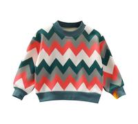 Generisch Children's Spring Autumn - Felpa invernale con scollo rotondo, confortevole, casual, alla moda, per adolescenti e ragazze, Colore: rosso, 5-6 Jahre