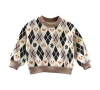 Generisch Children's Spring Autumn - Felpa invernale con scollo rotondo, confortevole, casual, alla moda, per adolescenti e ragazze, bianco, 11-12 Jahre