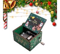 Generisch Christmas Music Box - Scatola musicale a mano | Vintage Music Box Organizer | Fantastic Christmas Music Box for Daughter Son Wife Merry Christmas Melody