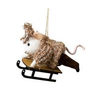 Generisch Christmas Ornaments Animals, Festive Craft Cute Decor for Holiday, Pendants Christmas Tree Animal Ornament, Home Garden Farm Offices Tabletops