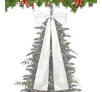 Generisch Christmas Tree Bows, nastro natalizio, 45 x 18 pollici, Wreath Bow Festival Wrapping, Bows with Twist Ties for Chrristmas | Chriistmas Party Gift Baskets Wreaths for Porch Yard Wall Living