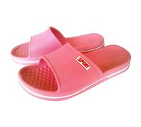 Generisch Ciabatte da bagno da donna con suola antiscivolo, larghezza H Slippers Bathroom, ciabatte piatte per piedi larghi, impermeabili, Rosso anguria., 36 EU