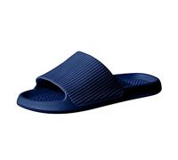 Generisch Ciabatte da bagno da donna e da uomo, antiscivolo, per la casa, per il tempo libero, Blu marino, 41 EU