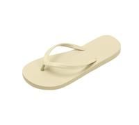 Generisch Ciabatte da bagno da donna, infradito piatti, antiscivolo, traspiranti, comode, da spiaggia, stile boho, per interni, beige., 37 EU