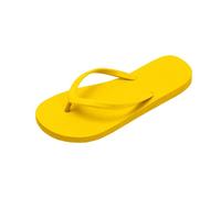 Generisch Ciabatte da bagno da donna, infradito piatti, antiscivolo, traspiranti, comode, da spiaggia, stile boho, per interni, giallo., 41 EU