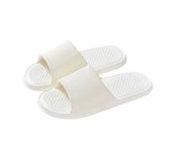 Generisch Ciabatte da bagno da uomo, impermeabili, da spiaggia, antiscivolo, ammortizzanti, resistenti all'usura, per l'arco del piede, per la casa, bianco, 40 EU