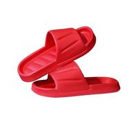 Generisch Ciabatte da bagno e pantofole da uomo e da donna, super morbide, ciabatte da bagno con nuvole, estive, Colore: rosso, 40 EU