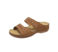 Generisch Ciabatte da donna con plantare e zeppa pantofole estive comode da spiaggia leggere scarpe da bagno per il tempo libero, scarpe aperte con punta aperta, pantofole traspiranti, cachi, 38 EU