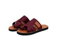 Generisch Ciabatte Donna Con Tacco a Zeppa Parola Spessa Pantofole Cento Altezza Aumentare All'aperto Indossare Da Spiaggia Estate Scarpe Da Affari Sandali Alta Sauna, rosso vivo, 37 EU