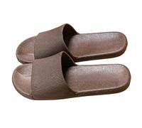 Generisch Ciabatte estive da donna, eleganti, da uomo, antiscivolo, con punta aperta, pantofole leggere, taglie grandi, per il tempo libero, pantofole vintage morbide, marrone, 38 EU