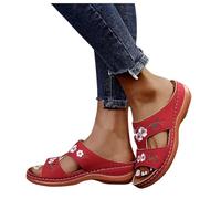 Generisch Ciabatte ortopediche da donna, sandali orthofit, estivi, ciabatte aperte, sandali aperte, sandali estivi, con plateau, 35