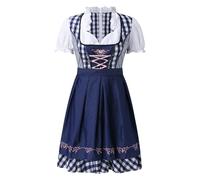 Generisch Ciao Kitty, vestito gotico, da donna, per Halloween, Oktoberfest, body sculpting, costume da cosplay (blu scuro, XXXXL)