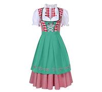 Generisch Ciao Kitty, vestito gotico, da donna, per Halloween, Oktoberfest, body sculpting, costume da cosplay (verde, XXXXL)