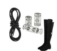 Generisch Cinghie per stivali al ginocchio, stile comodo, elastici, cinghie per stivali alti alla coscia, stabilizzatore anti-goccia, supporto lungo, imbracatura frizione, per stivali