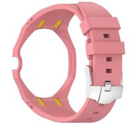 Generisch Cinturino compatibile con Swatch Royal Pop, sportivo, impermeabile, in morbido silicone, per orologio Swatch Royal Pop, unisex, Krone bei 12 Uhr, Silicone, 0