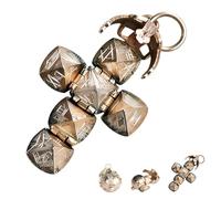 Generisch Ciondolo a forma di croce pieghevole unisex mistica gioielli meccanici ingranaggi design collana fratellanza amicizia viaggio compleanno regalo