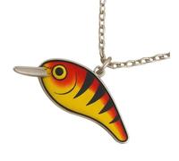 Generisch Ciondolo a forma di esca da pesca, leggero e impermeabile | Collana con ciondolo a forma di pesce, multicolore, motivo marittimo, tema estate, vacanze, viaggi, nuoto
