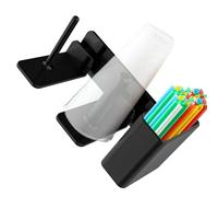 Generisch Circube e cannuccia - Dispenser di tazze da caffè impilate - Organizzatore multifunzione | Accessori per caffè, cucine, case, feste, ristoranti, stoccaggio pratico e compatto