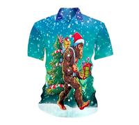 Generisch Classica camicia casual per occasioni formali con tessuto elastico resistente alle pieghe per un ottimale, Celeste., XL