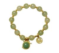 Generisch Classico Bracciale Uomo Luna Gioielli Handmade Pi Yao Drago Pendente Braccialetto Cinese Braccialetti New Year For Women Per Mm Classico Bracciale Donne Anelli, Taglia unica, Cristallo