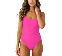 Generisch Classico costume da bagno in tinta unita con scollo sulla schiena alla moda per un bagno elegante. Un vero colpo d'occhio, RD1, L