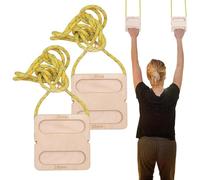 Generisch Climbing Board - Grip Trainer Equipment, Medium Size 2 Pieces Climbing Grip Trainer with Multiple Holds for Strength Building, Durable Wood Board with/for Home Gym Use, Climbing Equipment
