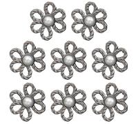 Generisch Clip per pantaloni per regolare la larghezza della vita, 8 pezzi con perline a forma di , clip per cintura per pantaloni, per jeans, abiti, gonne, pantaloni, pantaloncini, abbigliamento