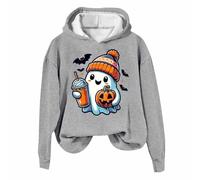 Generisch Club Party Carnevale Halloween Costume Gothic Punk Bandage Casual Maglione a maniche lunghe Relaxed Fit Felpe Donna Halloween Gothic Scheletro Hoodie Crop Top, Felpa con cappuccio B3-light